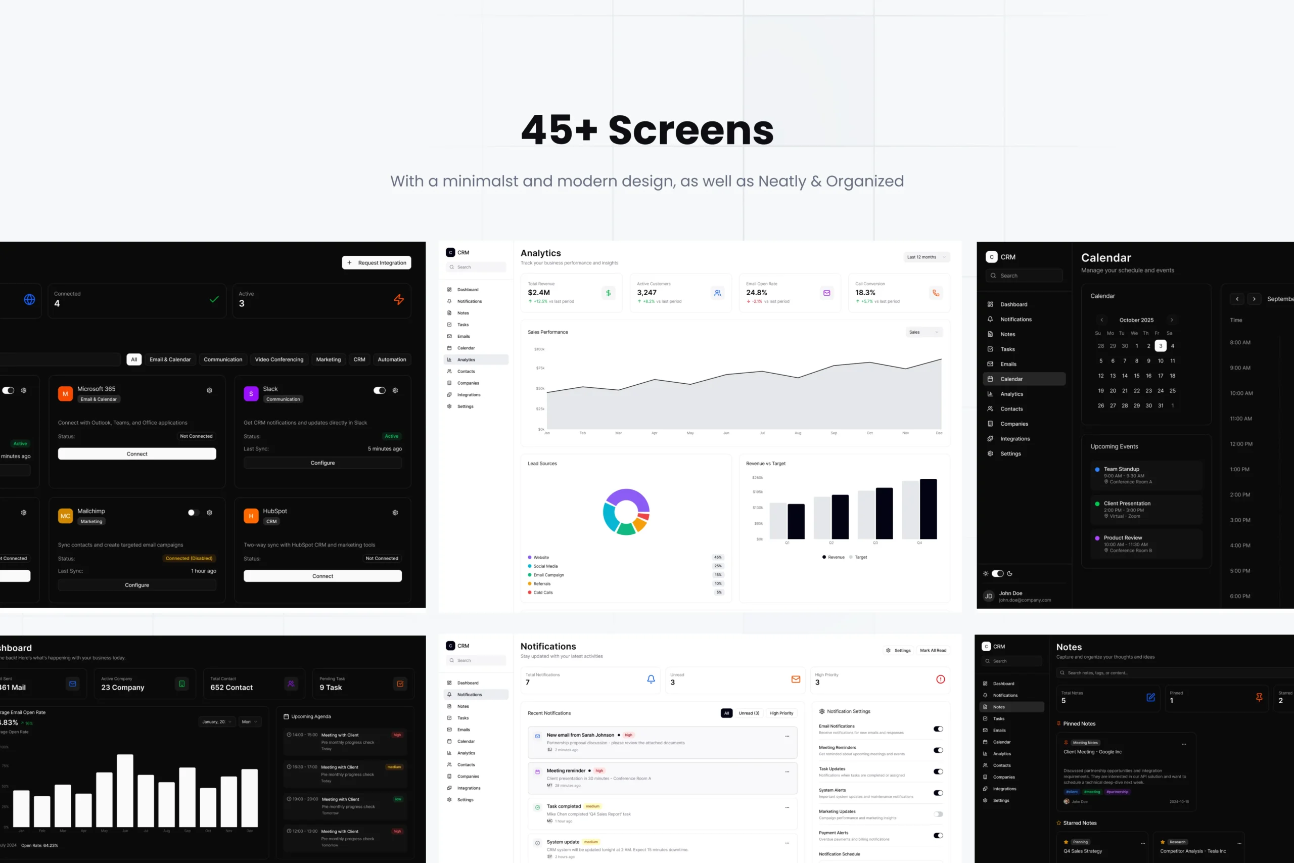 CRM Dashboard UI Kit