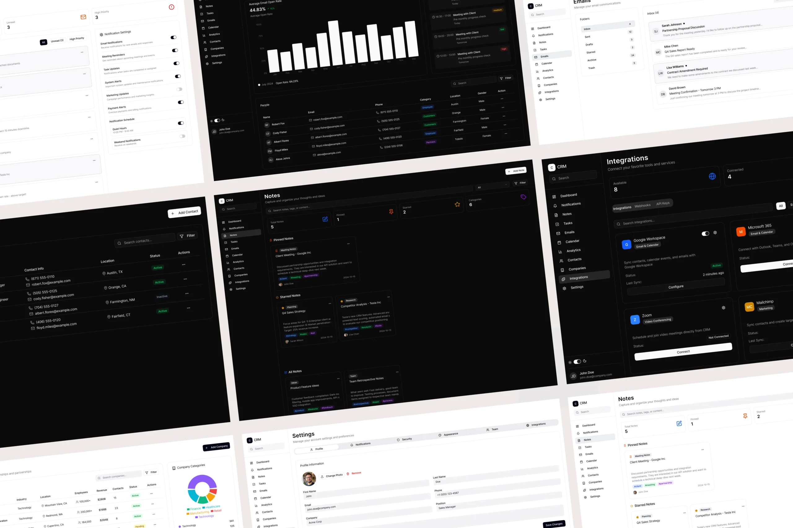 CRM Dashboard UI Kit
