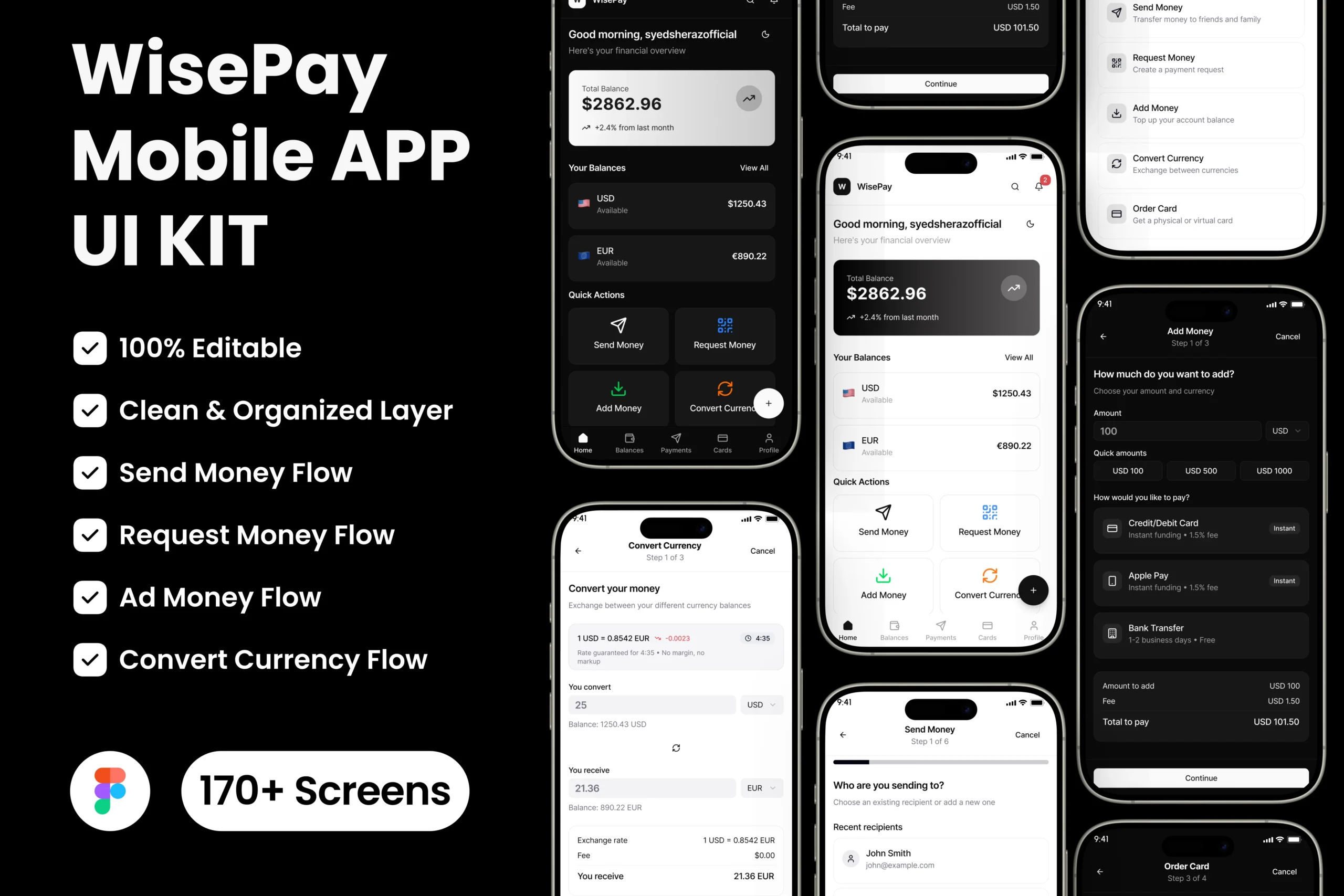 FINTECH MOBILE APP UI KIT _ WALLET APP _ FINANCE APP