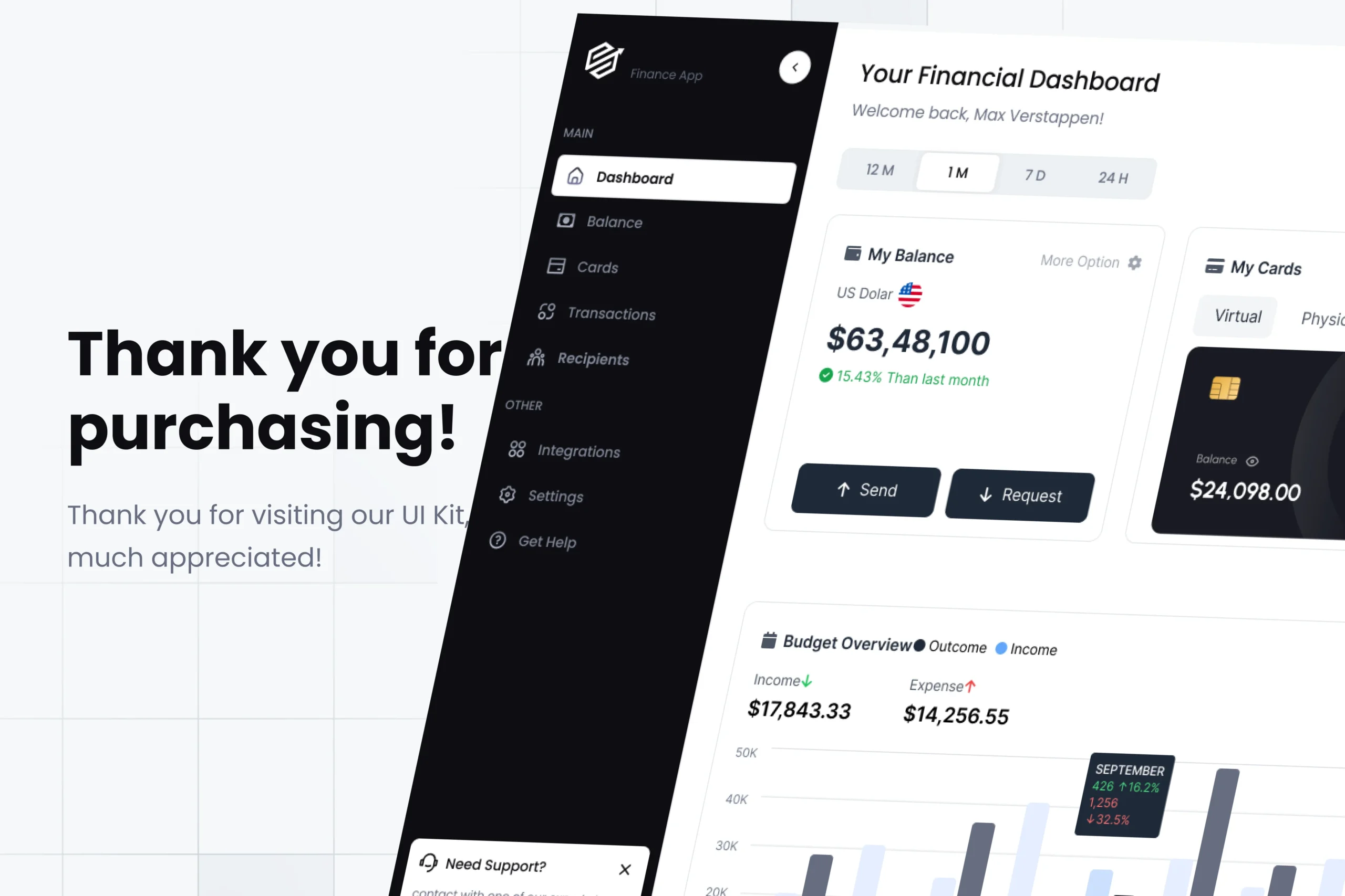 Fintech Dashboard UI Kit