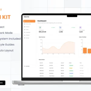 POS Dashboard UI Kit for Figma | UISEA