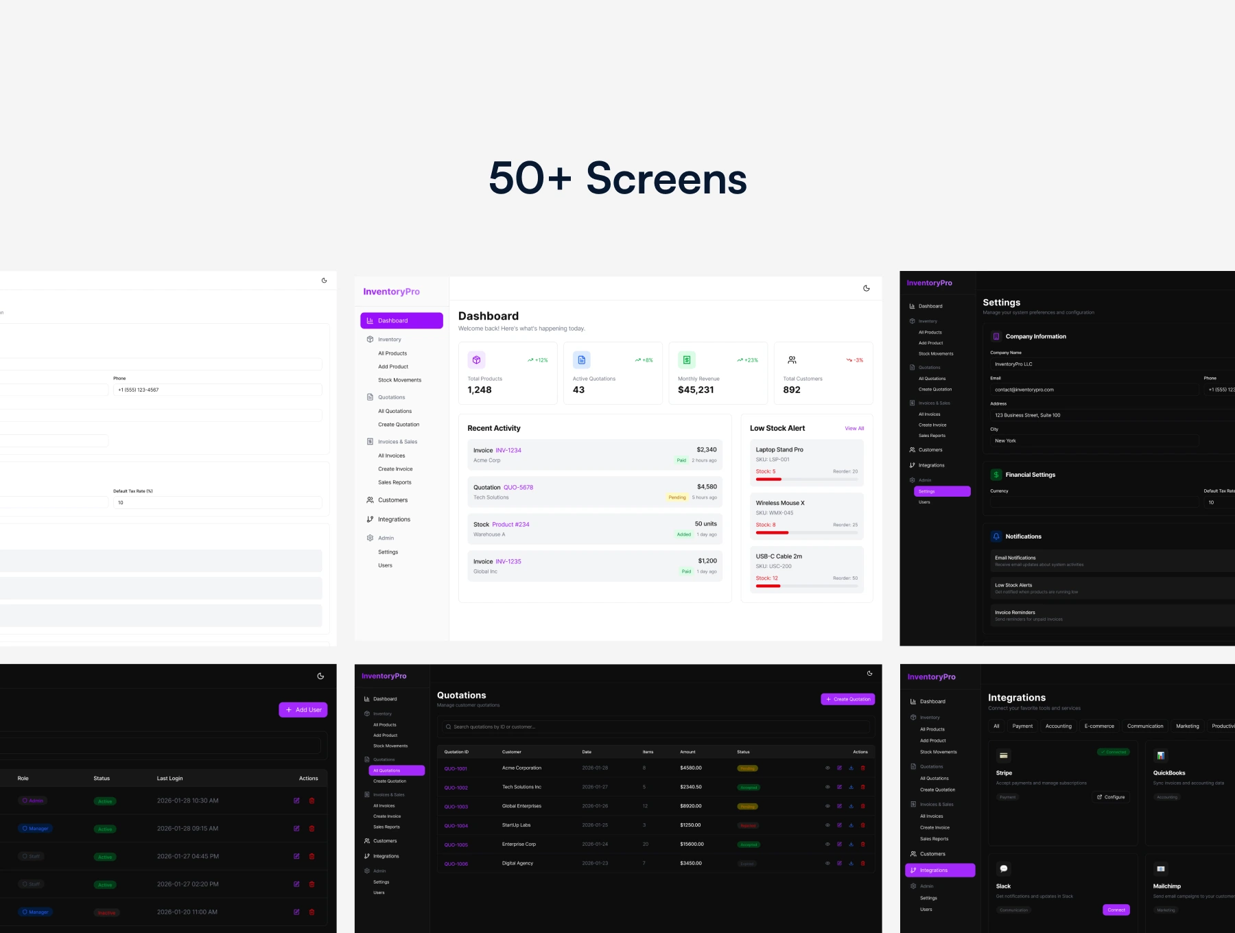 Inventory Management UI KIT